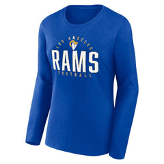 Los Angeles Rams Women's Plus Size Foiled Play Long Sleeve T-Shirt - Royal online