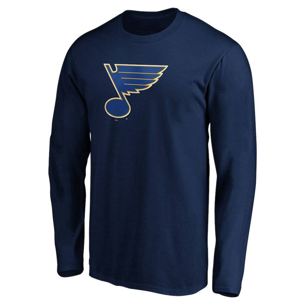 St. Louis Blues Primary Logo Long Sleeve T-Shirt - Navy T-shirts