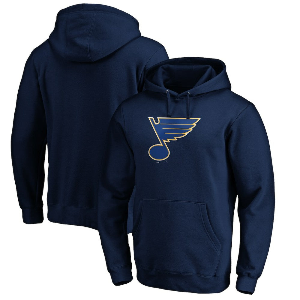 St. Louis Blues Primary Logo Pullover Hoodie - Navy Hoodies