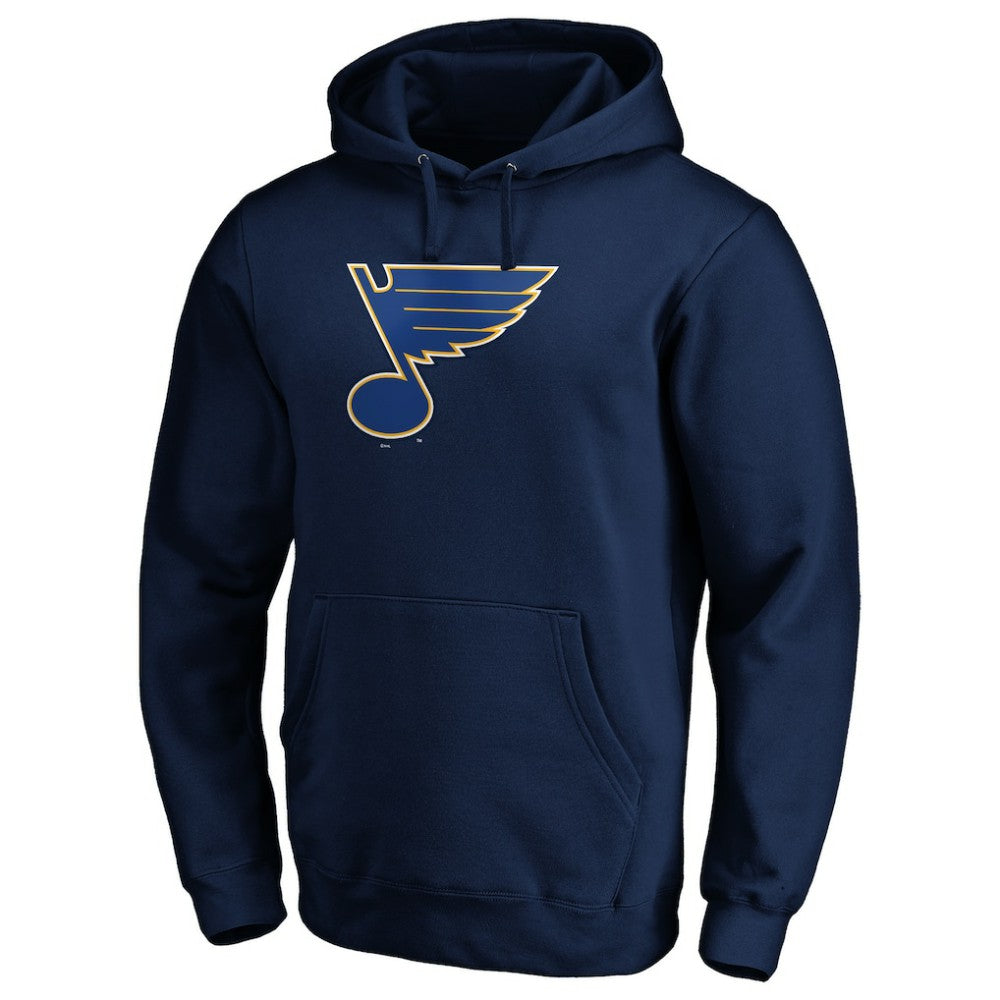 St. Louis Blues Primary Logo Pullover Hoodie - Navy Hoodies