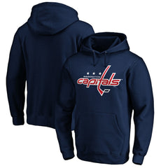 Washington Capitals Primary Logo Pullover Hoodie - Navy Hoodies