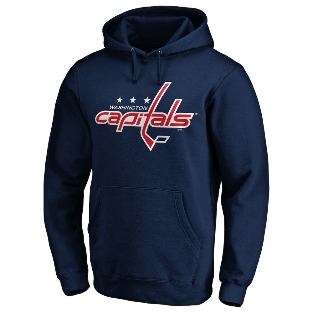 Washington Capitals Primary Logo Pullover Hoodie - Navy Hoodies