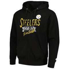 Pittsburgh Steelers Starter Domestic Post Season Full-Zip Hoodie - Black for sale