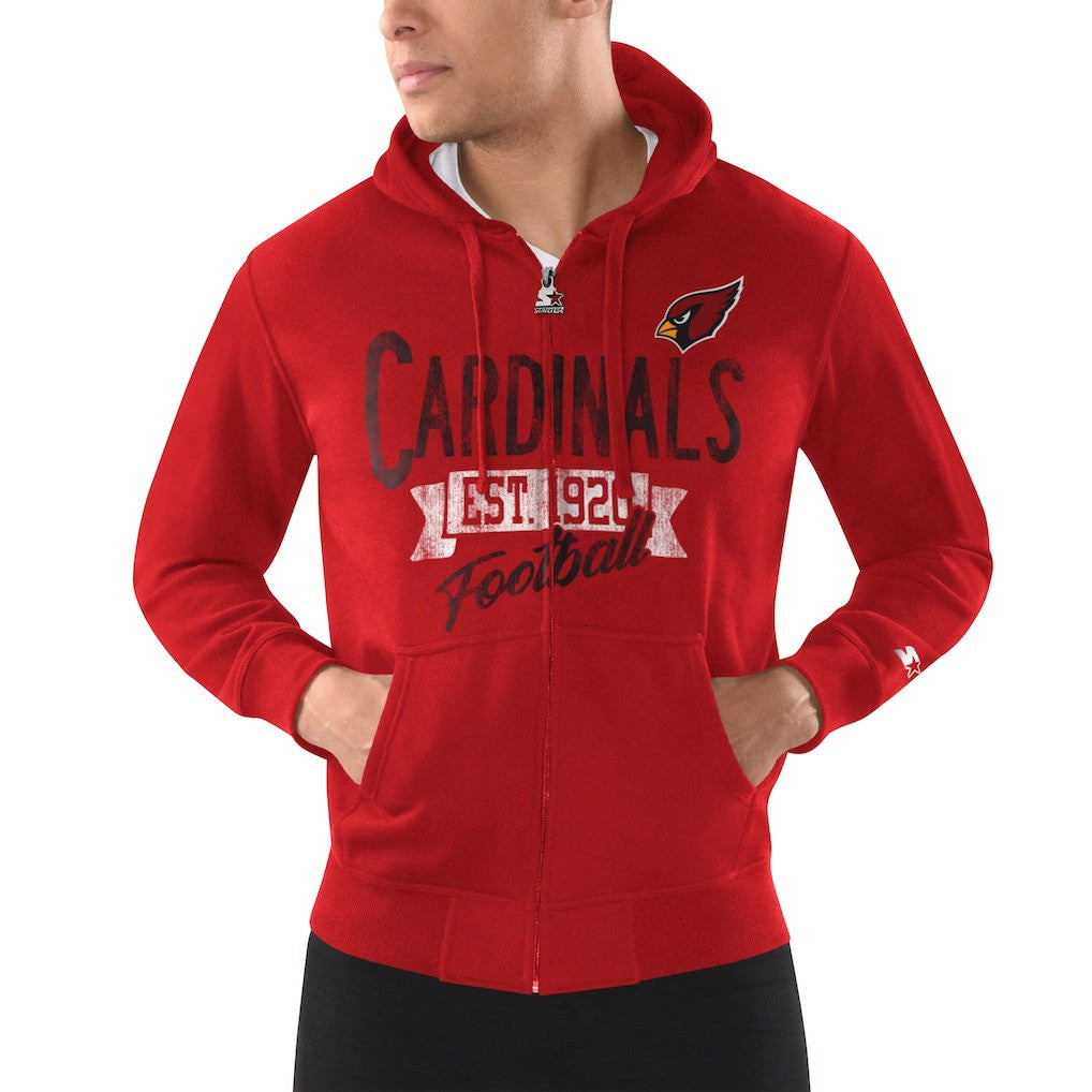 Arizona Cardinals Starter Domestic Post Season Full-Zip Hoodie - Cardinal for sale