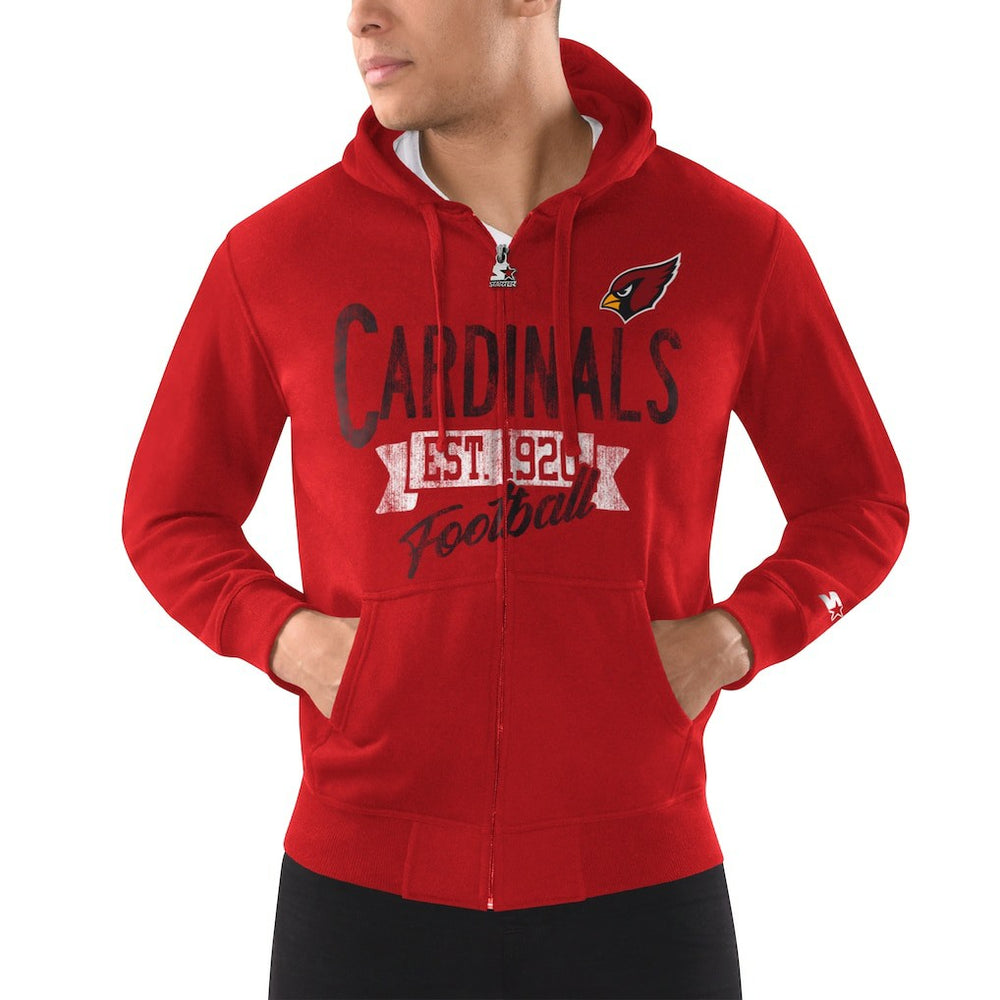 Arizona Cardinals Starter Domestic Post Season Full-Zip Hoodie - Cardinal for sale