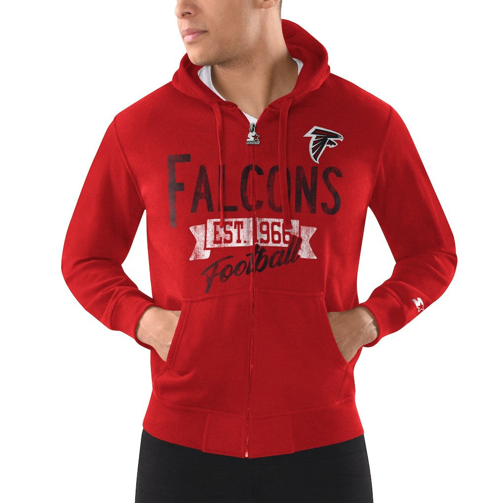 Atlanta Falcons Starter Domestic Post Season Full-Zip Hoodie - Red discount