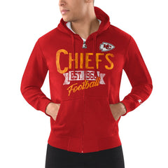 Kansas City Chiefs Starter Domestic Post Season Full-Zip Hoodie - Red outlet