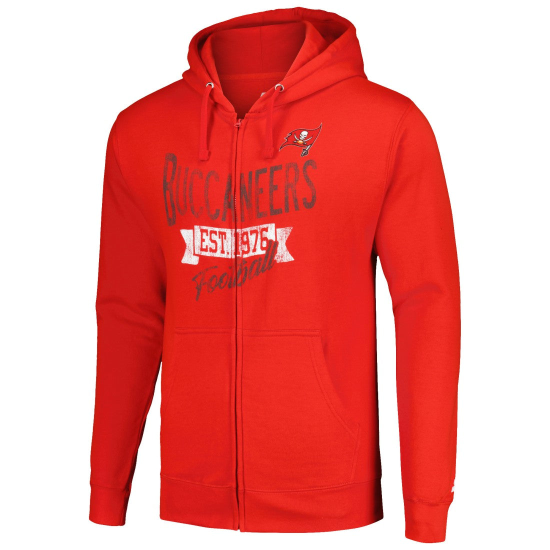 Tampa Bay Buccaneers Starter Domestic Post Season Full-Zip Hoodie - Red outlet