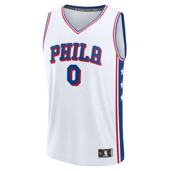 Tyrese Maxey Philadelphia 76ers Fast Break Replica Player Jersey - Association Edition - White on sale