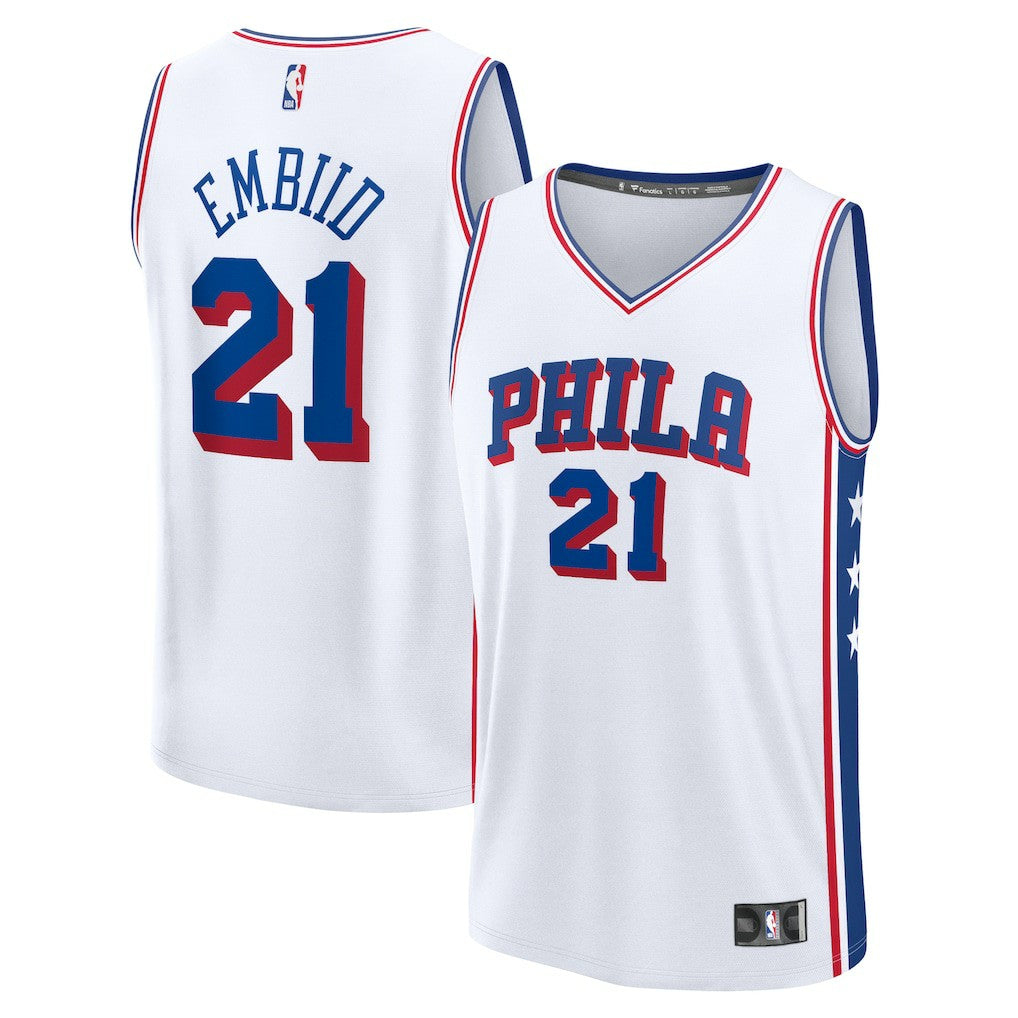 Joel Embiid Philadelphia 76ers Fast Break Replica Player Jersey - Association Edition - White sale