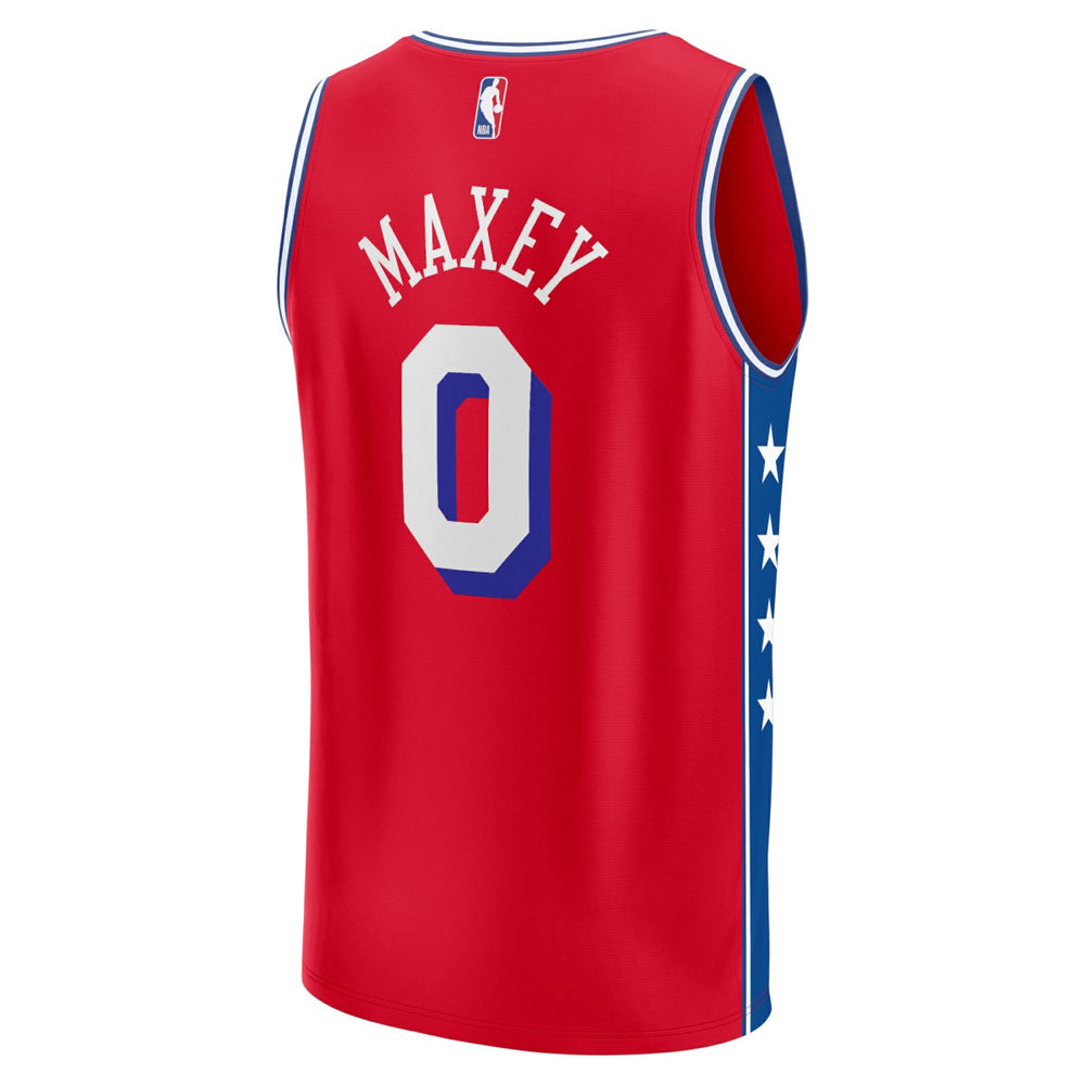 Tyrese Maxey Philadelphia 76ers Youth Fast Break Player Jersey - Statement Edition - Red sale