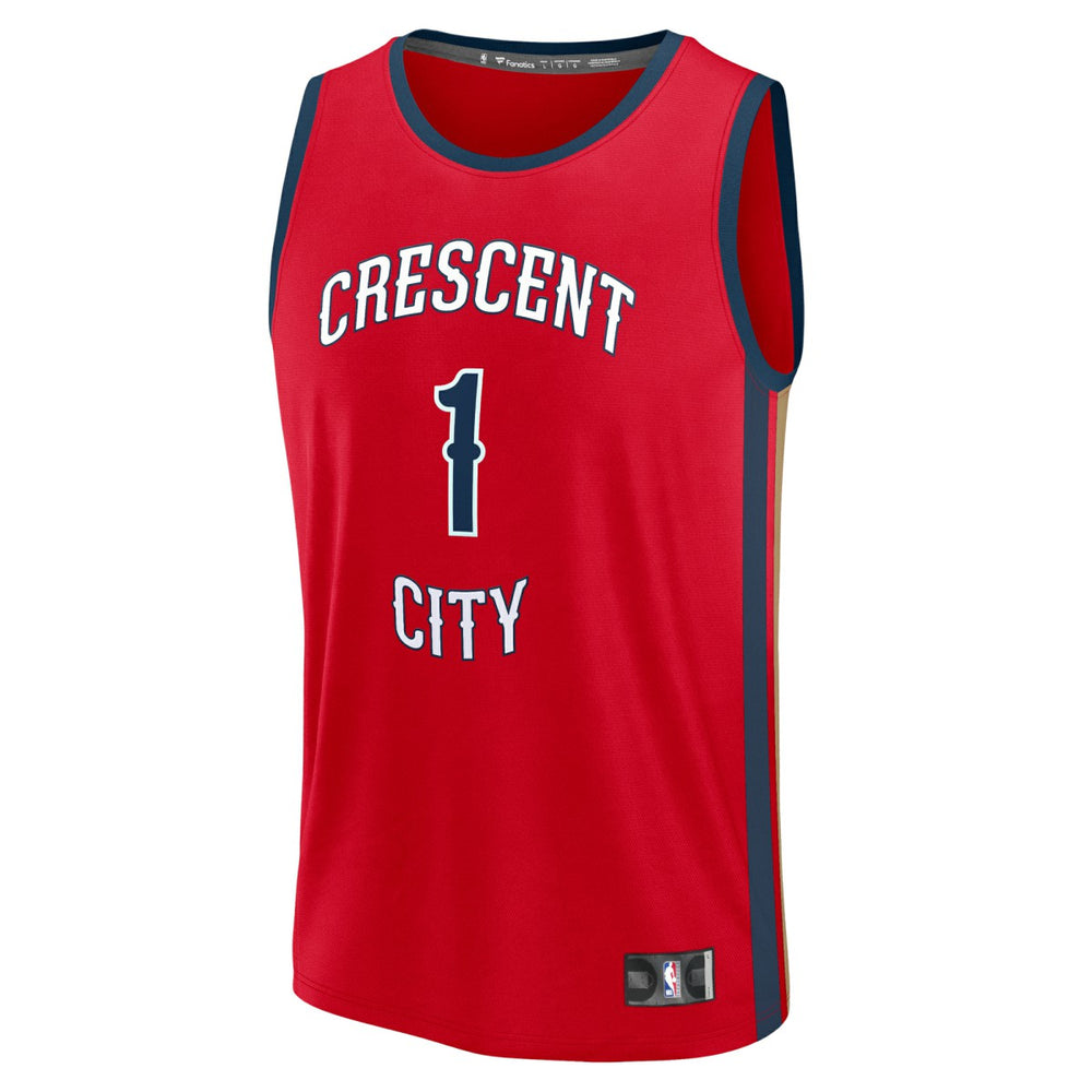 Zion Williamson New Orleans Pelicans Youth Fast Break Player Jersey - Statement Edition - Red for sale