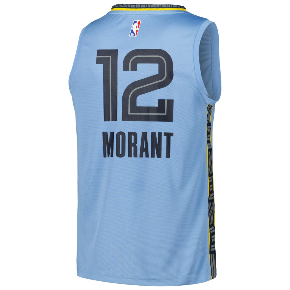 Ja Morant Memphis Grizzlies Fast Break Replica Player Jersey - Statement Edition - Light Blue for sale