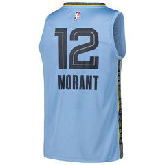 Ja Morant Memphis Grizzlies Fast Break Replica Player Jersey - Statement Edition - Light Blue for sale