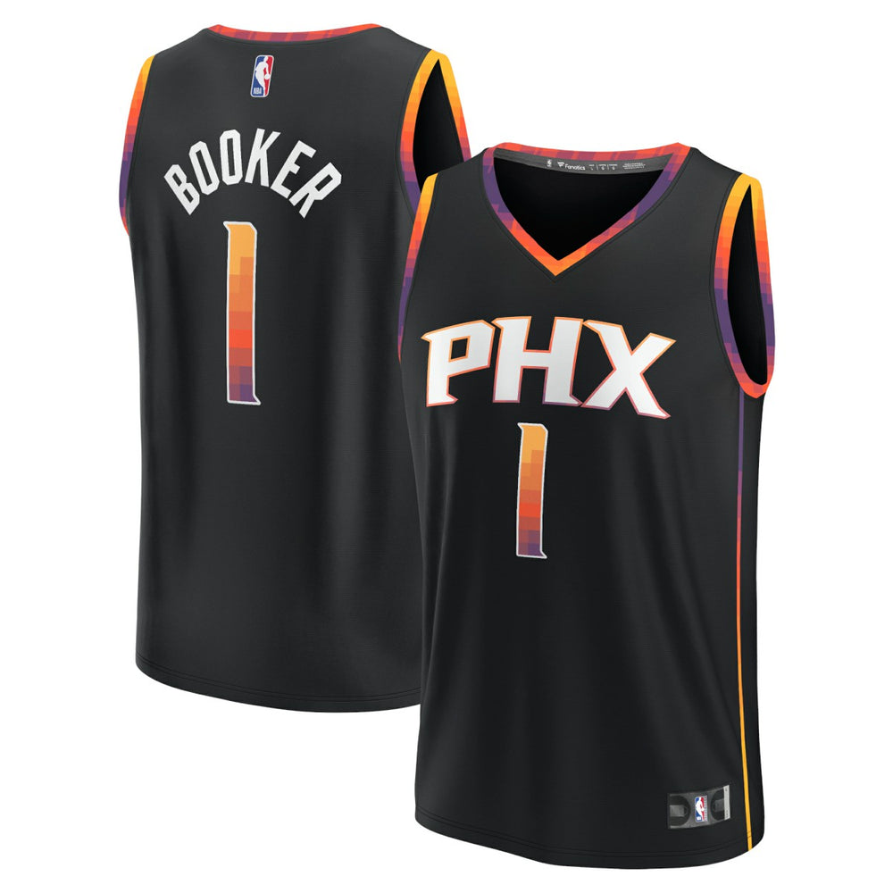 Devin Booker Phoenix Suns Fast Break Replica Player Jersey - Statement Edition - Black shop