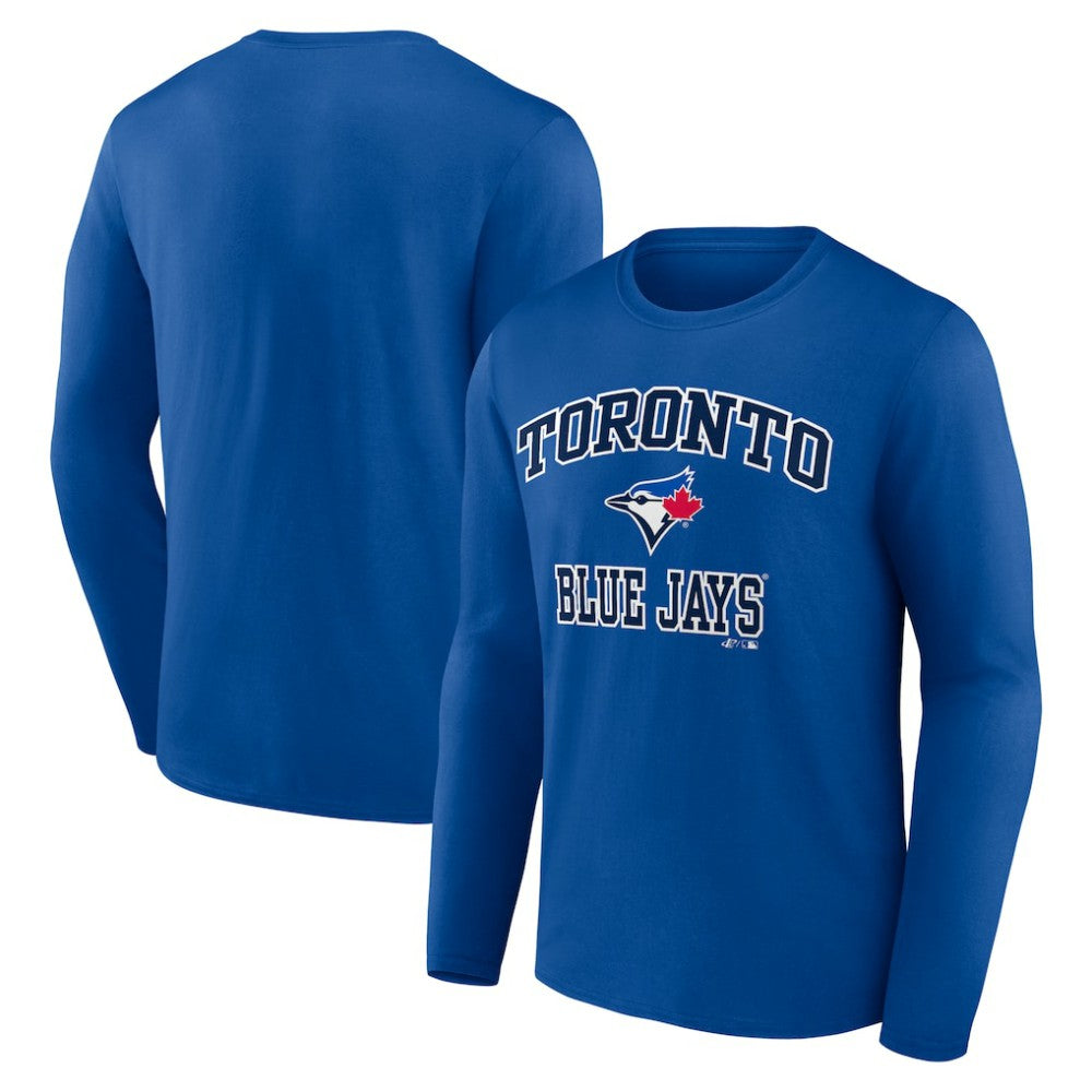 Toronto Blue Jays Logo Athletic Heart & Soul Long Sleeve T-Shirt Royal