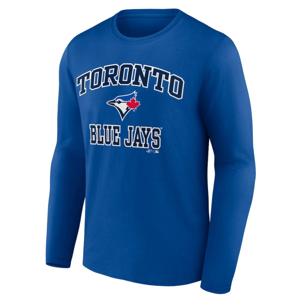 Toronto Blue Jays Logo Athletic Heart & Soul Long Sleeve T-Shirt Royal
