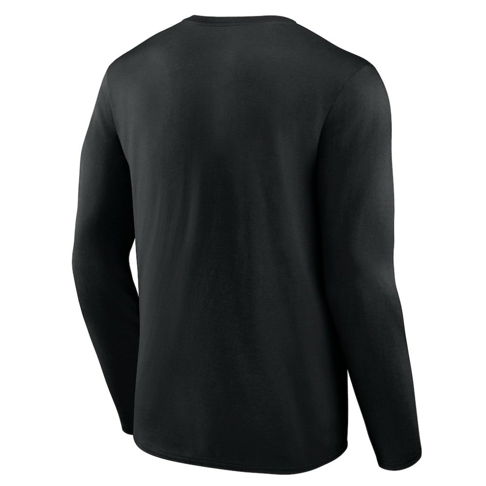 Colorado Rockies Logo Athletic Heart & Soul Long Sleeve T-Shirt Black