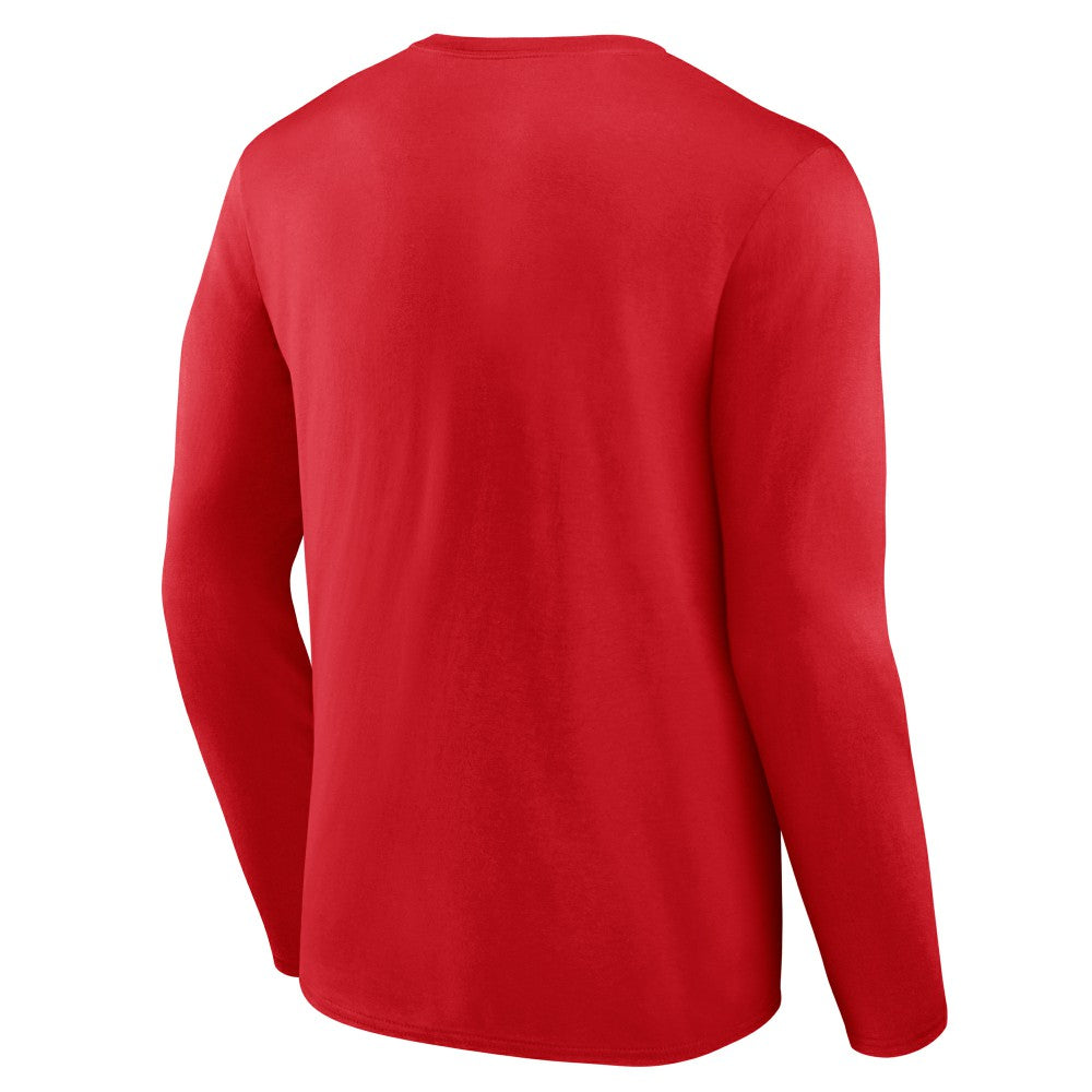 Cincinnati Reds Logo Athletic Heart & Soul Long Sleeve T-Shirt Red