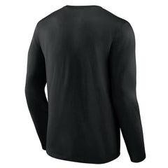 Chicago White Sox Logo Athletic Heart & Soul Long Sleeve T-Shirt Black