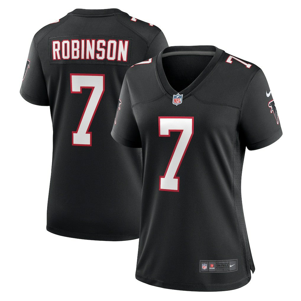 Bijan Robinson Atlanta Falcons Women's Alternate Game Jersey - Black sale