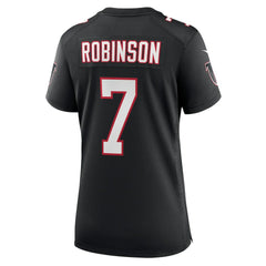 Bijan Robinson Atlanta Falcons Women's Alternate Game Jersey - Black sale