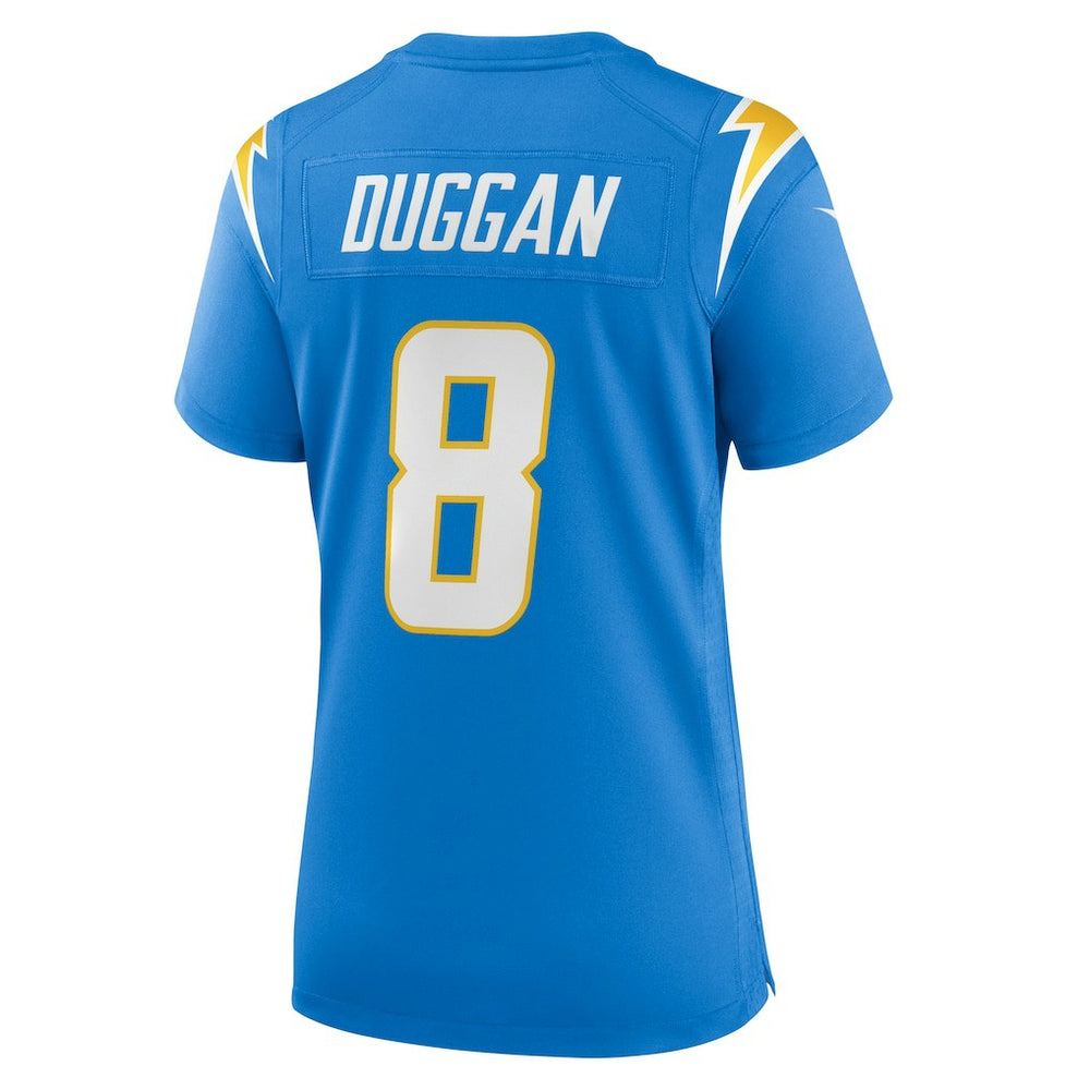 Max Duggan Los Angeles Chargers Women's Team Game Jersey - Powder Blue cheap