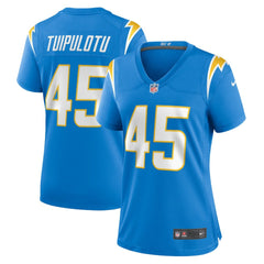Tuli Tuipulotu Los Angeles Chargers Women's Team Game Jersey - Powder Blue for sale
