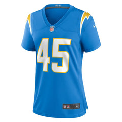 Tuli Tuipulotu Los Angeles Chargers Women's Team Game Jersey - Powder Blue for sale