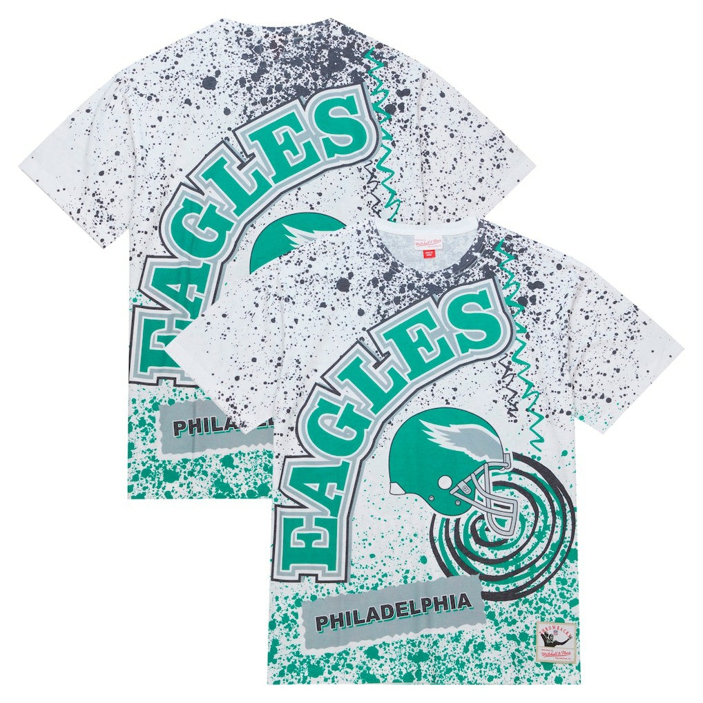 Philadelphia Eagles Big & Tall Allover Print T-Shirt - White online