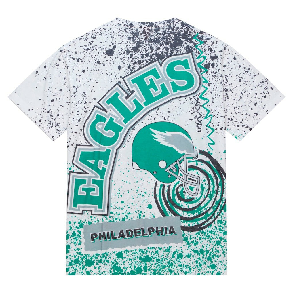 Philadelphia Eagles Big & Tall Allover Print T-Shirt - White online