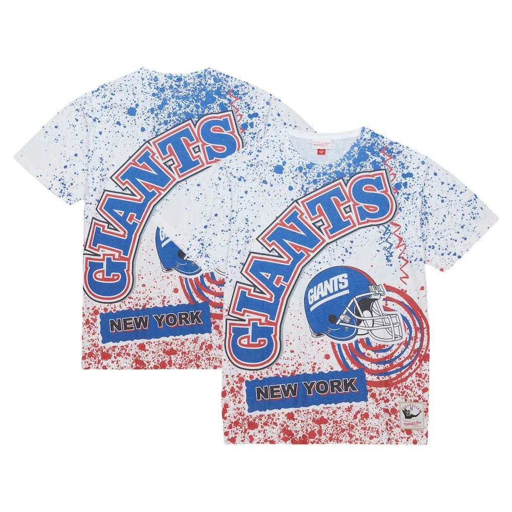 New York Giants Big & Tall Allover Print T-Shirt - White for sale