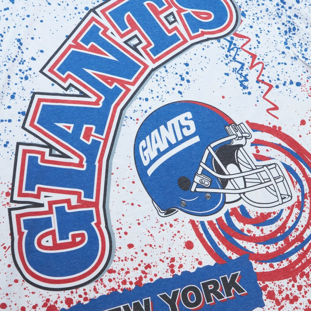 New York Giants Big & Tall Allover Print T-Shirt - White for sale