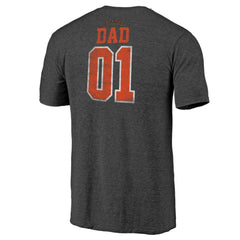 San Francisco Giants Greatest Dad Tri-Blend T-Shirt Heather Charcoal