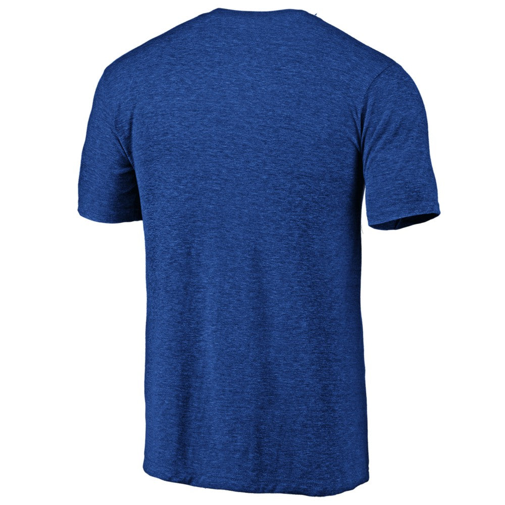 Milwaukee Brewers Official Logo Tri-Blend T-Shirt Heather Royal