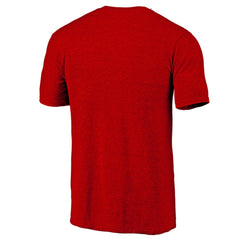 Washington Nationals Official Logo Tri-Blend T-Shirt Heather Red