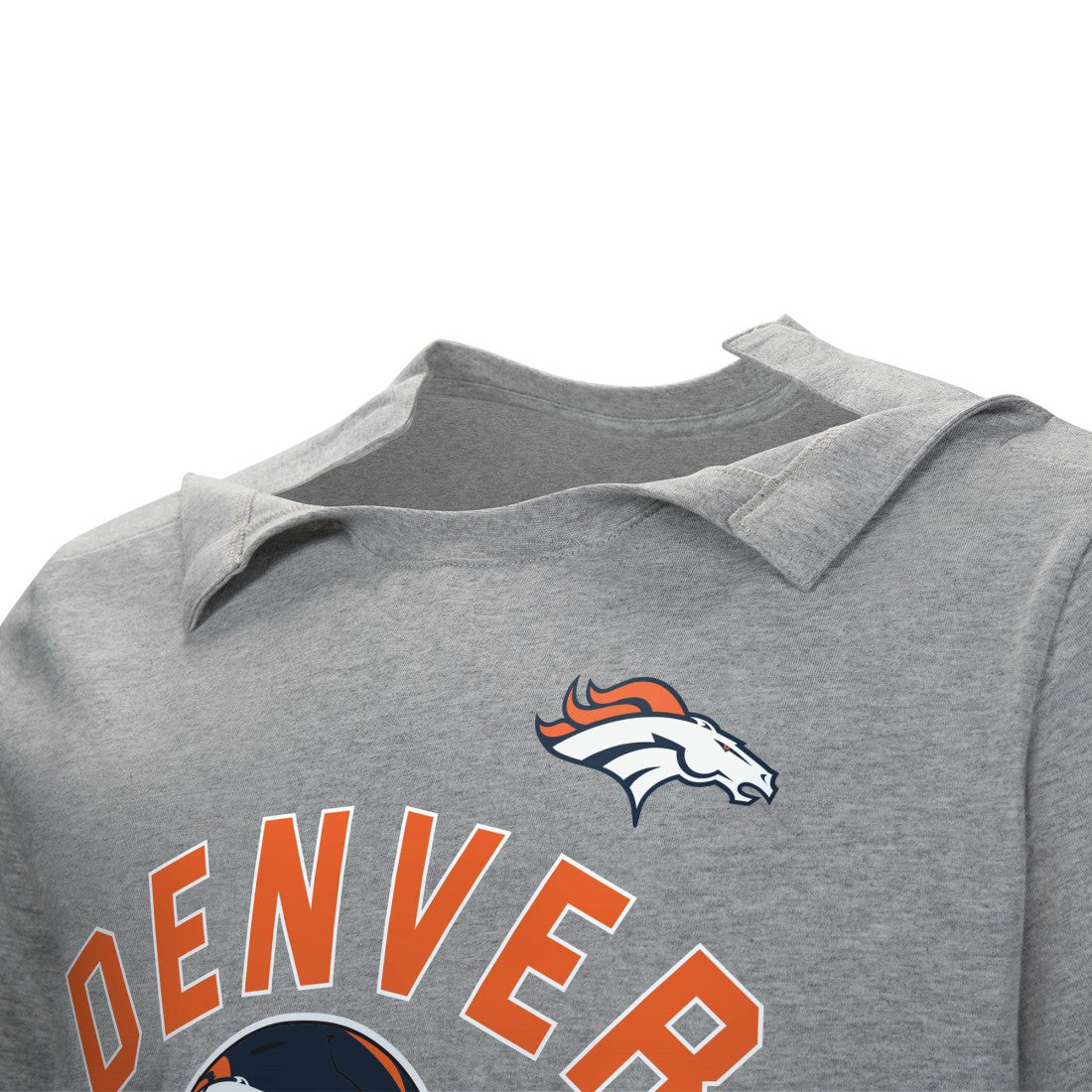 Denver Broncos Tackle Adaptive T-Shirt - Gray discount