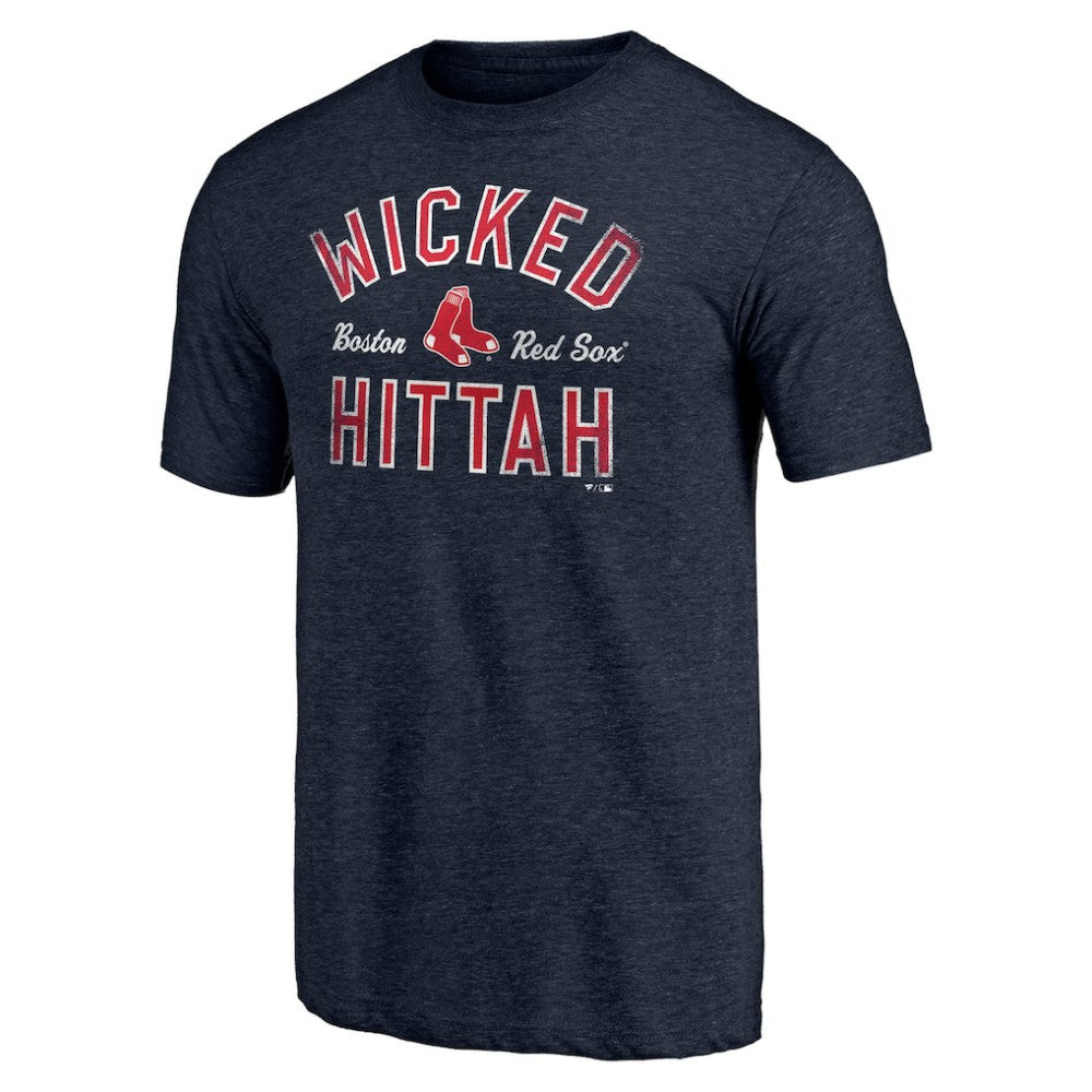 Boston Red Sox Hometown Collection Wicked Hittah Tri-Blend T-Shirt Heather Navy