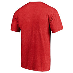 Cincinnati Reds Cooperstown Collection Throwback Logo Tri-Blend T-Shirt Heather Red