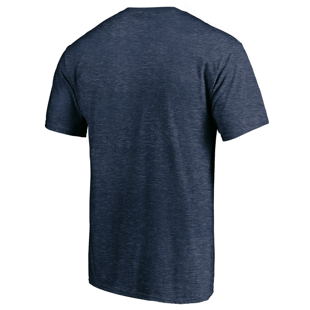 Minnesota Twins Cooperstown Collection Throwback Logo Tri-Blend T-Shirt Heather Navy