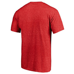 St. Louis Cardinals Cooperstown Collection Throwback Logo Tri-Blend T-Shirt Heather Red