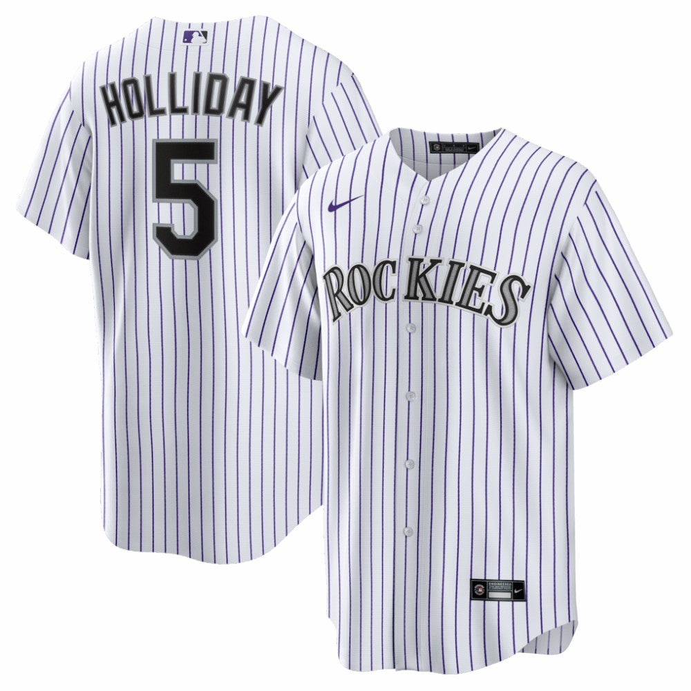 Matt Holliday Colorado Rockies Home Retired Player Replica Jersey White