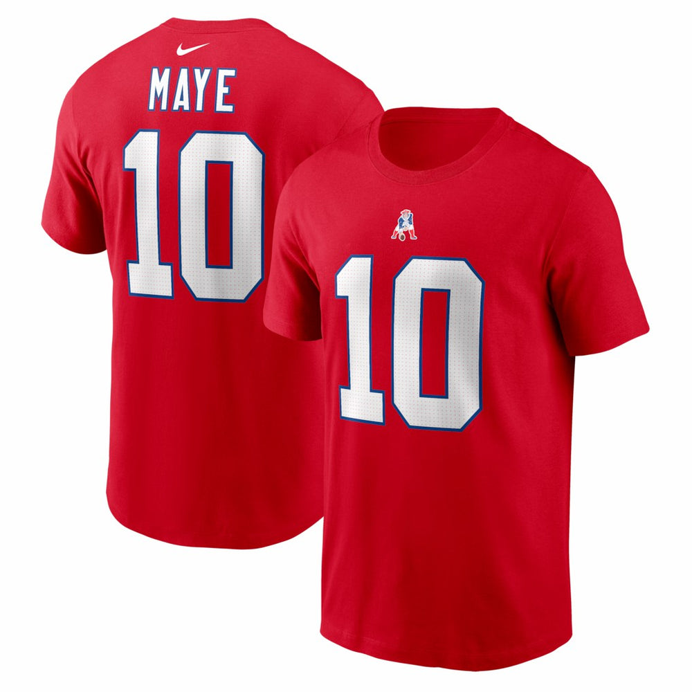 Drake Maye New England Patriots Name & Number T-Shirt - Red on sale