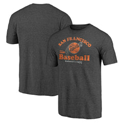 San Francisco Giants Cooperstown Collection Our Game Tri-Blend T-Shirt Heather Charcoal