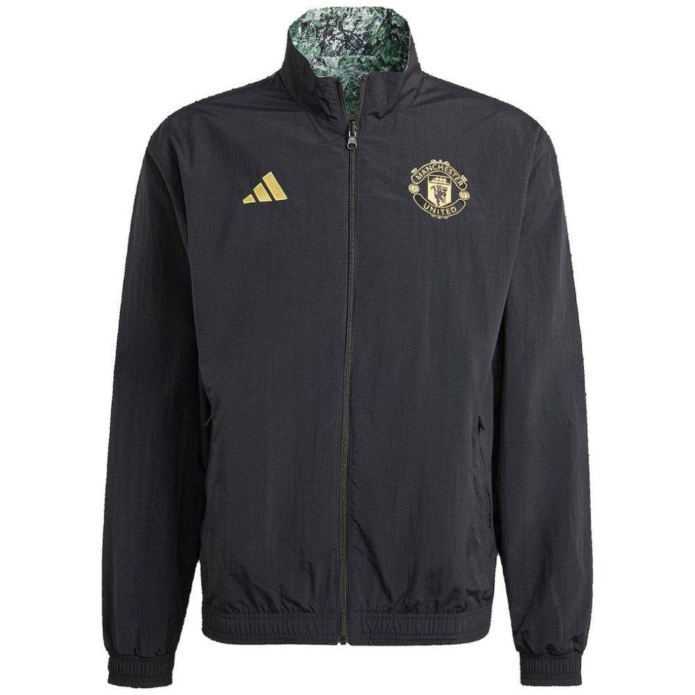 Manchester United x Stone Roses Originals 2023/24 Reversible Anthem Full-Zip Jacket - Black shop