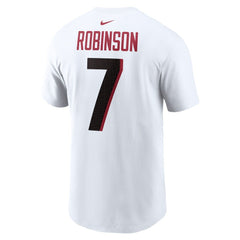 Bijan Robinson Atlanta Falcons Player Name & Number T-Shirt - White discount