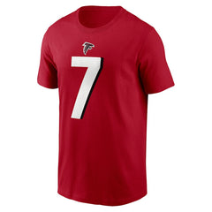 Bijan Robinson Atlanta Falcons Player Name & Number T-Shirt - Red online