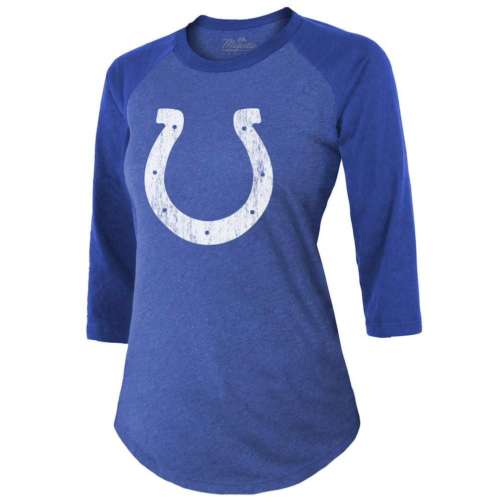 Anthony Richardson Indianapolis Colts Majestic Threads Women's Player Name & Number Tri-Blend 3/4-Sleeve Fitted T-Shirt - Royal sale