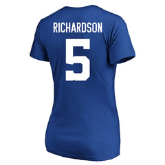 Anthony Richardson Indianapolis Colts Women's Plus Size Fair Catch Name & Number Scoop Neck T-Shirt - Royal sale