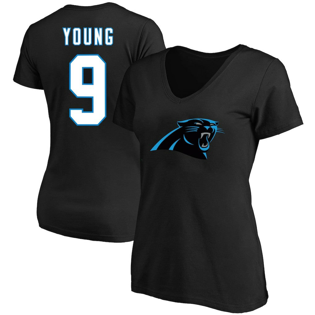 Bryce Young Carolina Panthers Women's Plus Size Fair Catch Name & Number Scoop Neck T-Shirt - Black discount